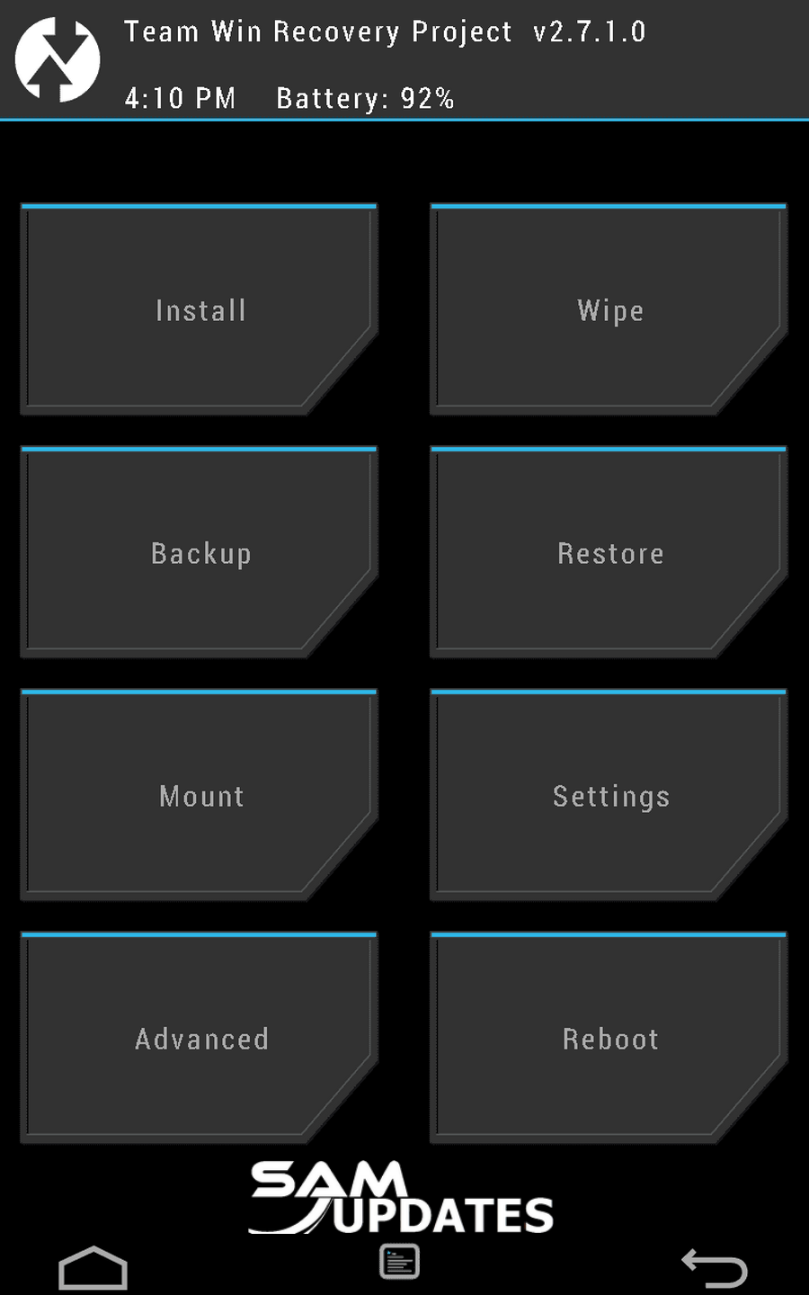 Boot into TWRP Recovery