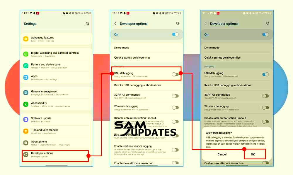 Enable USB Debugging On Samsung