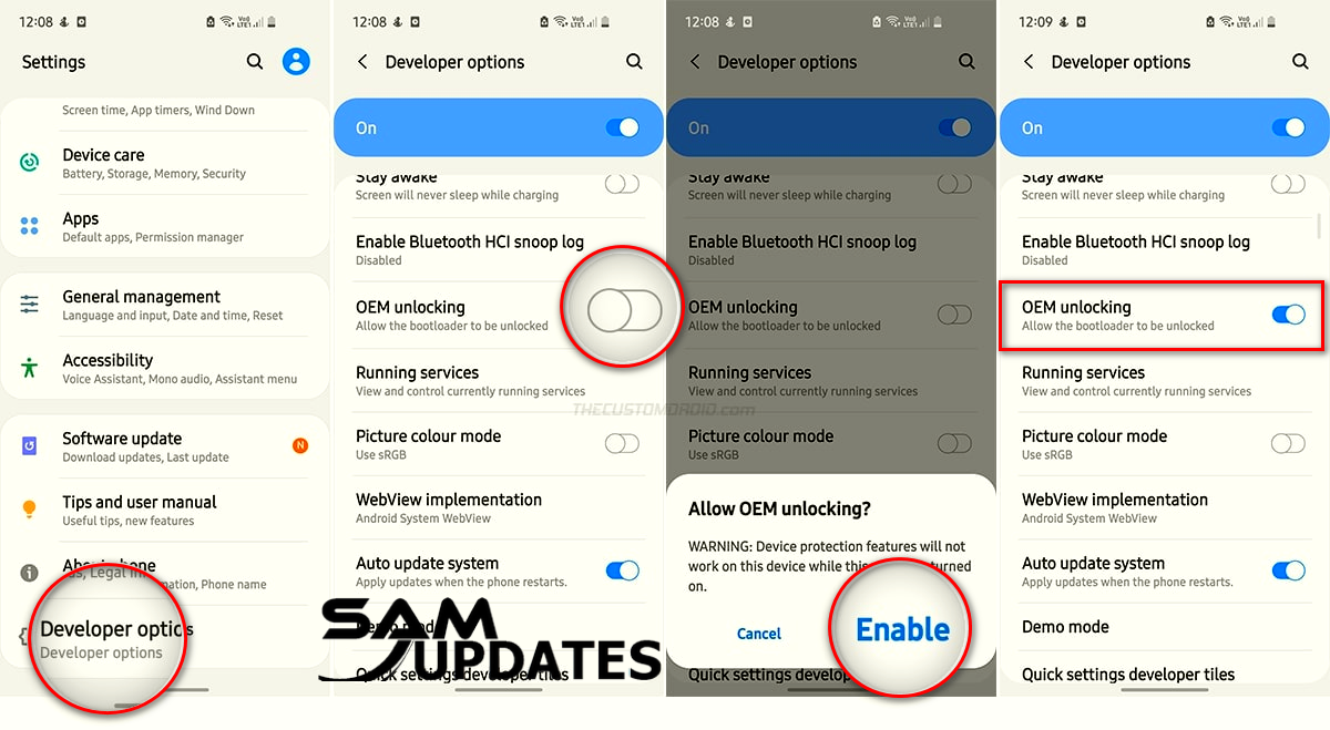 How to Enable OEM Unlock on Samsung Galaxy Devices